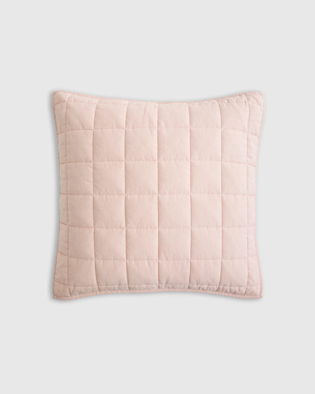 European Linen Box Quilted Euro Sham - Euro / Navy