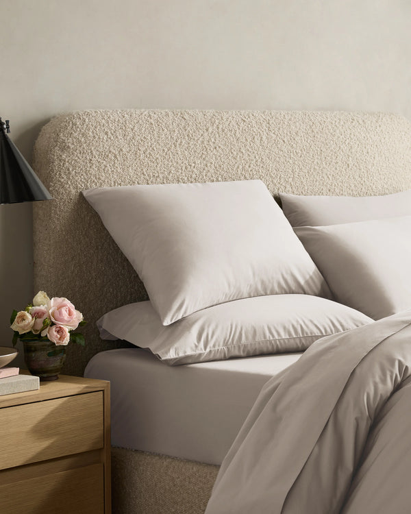 Organic Crisp Percale Deluxe Bedding Bundle - Twin / White