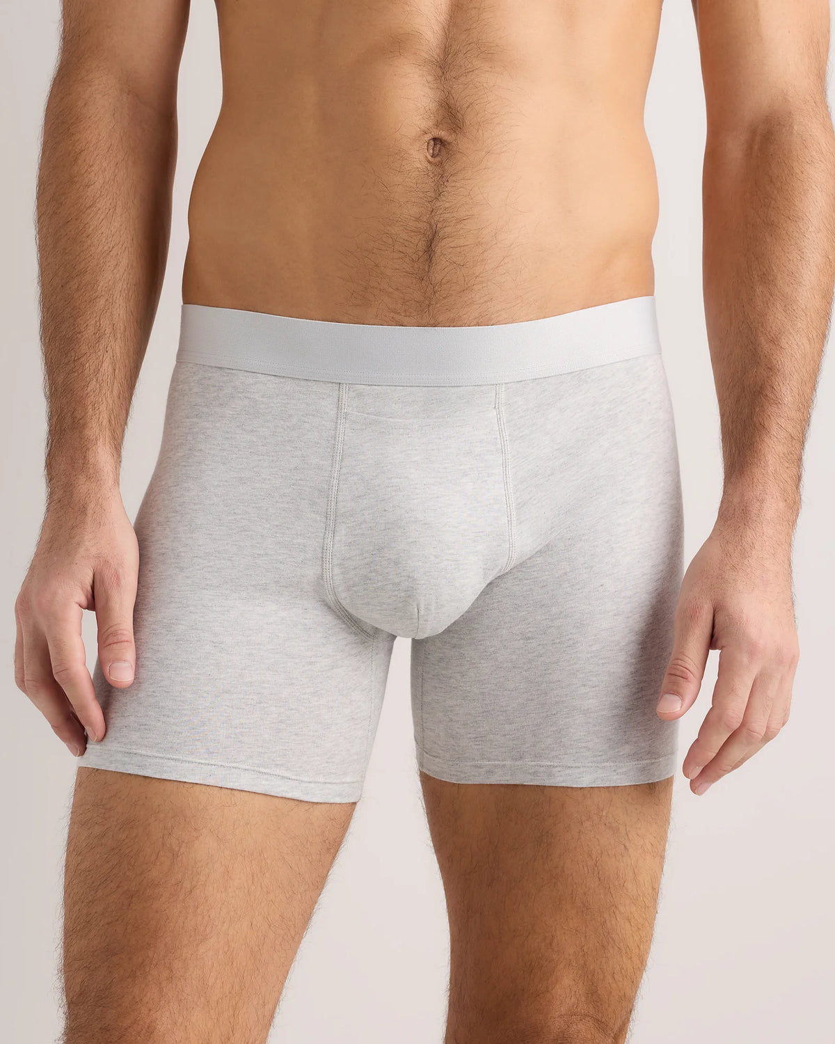 Organic Cotton 4'' Trunk (3-pack) - XS / Light Grey Main image