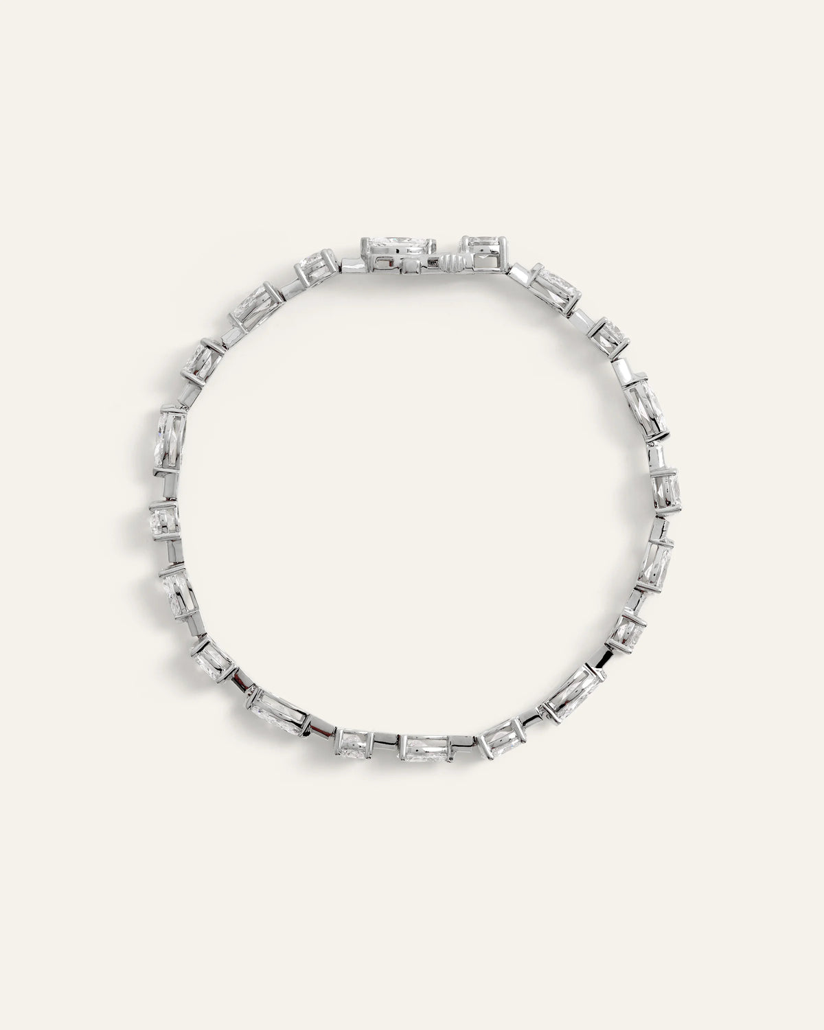 14K Gold Lab Grown Diamond Mixed Shape Tennis Bracelet - 6.5" / Yellow Gold