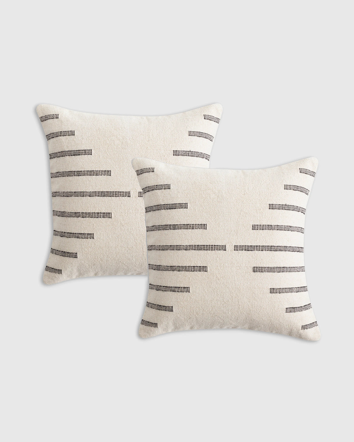 Bold Stripe Pillow Cover (Set of 2) - 20x20 / Black Main image