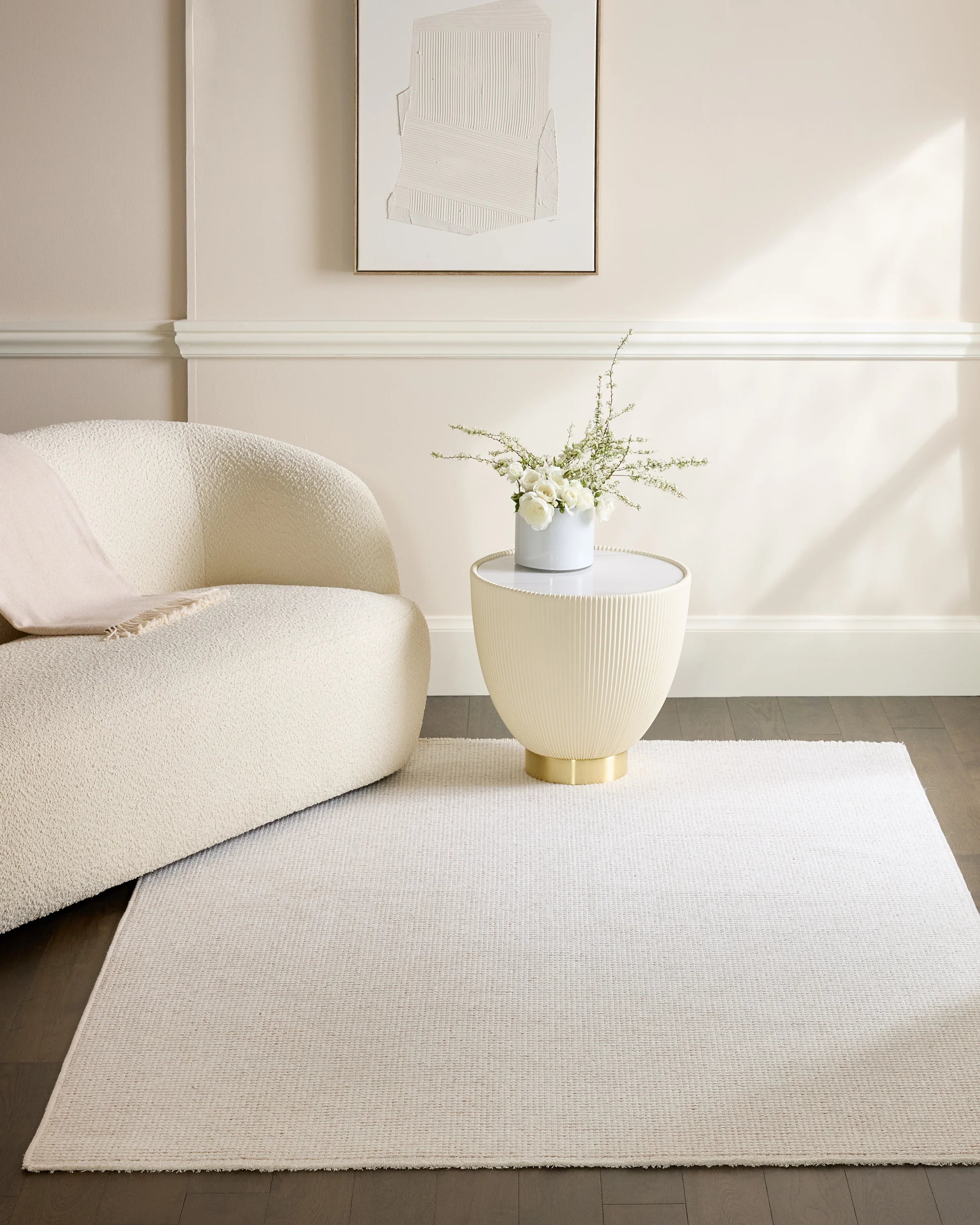 Ophelia Cotton-Blend Performance Rug - 5'3" x 7'6" / Beige Secondary image