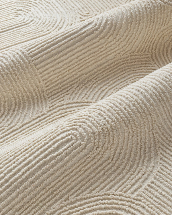 Asher Tufted Wool Rug - 3' x 5' / Ivory