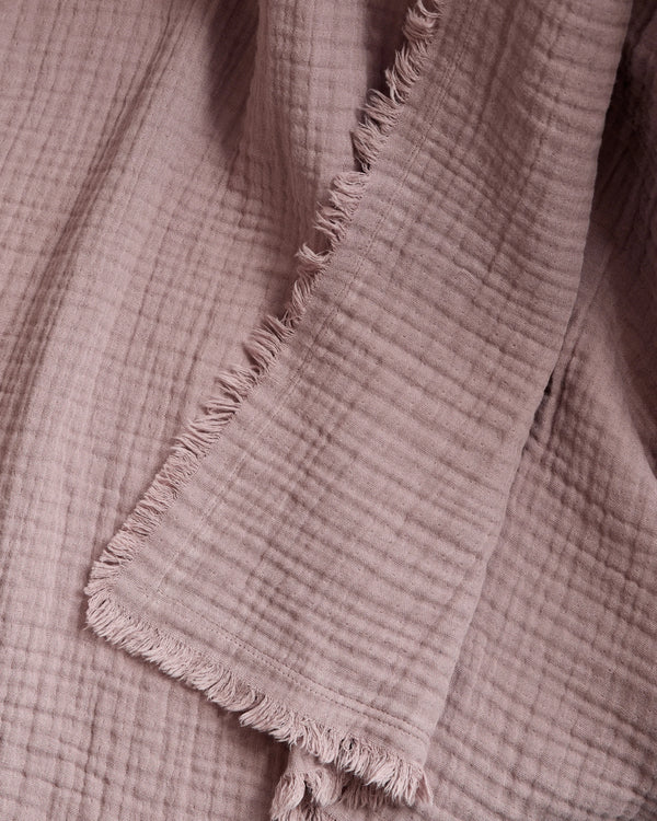 Organic Cotton Gauze Throw - One Size / Fig