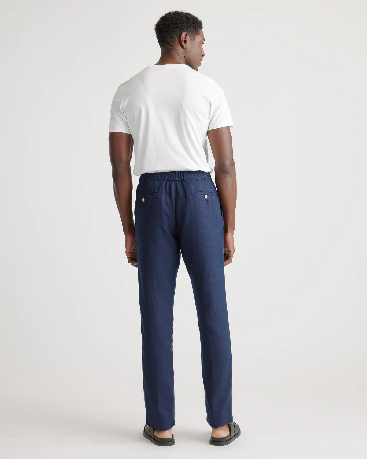 100% European Linen Pants - S / Bayberry Olive