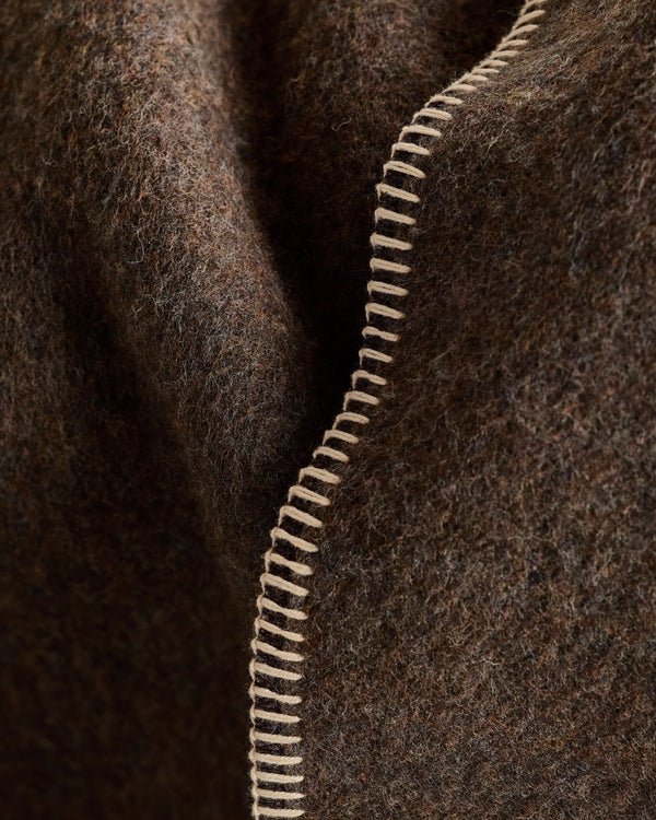 Wool Whipstitch Throw - 50x70 / Olive