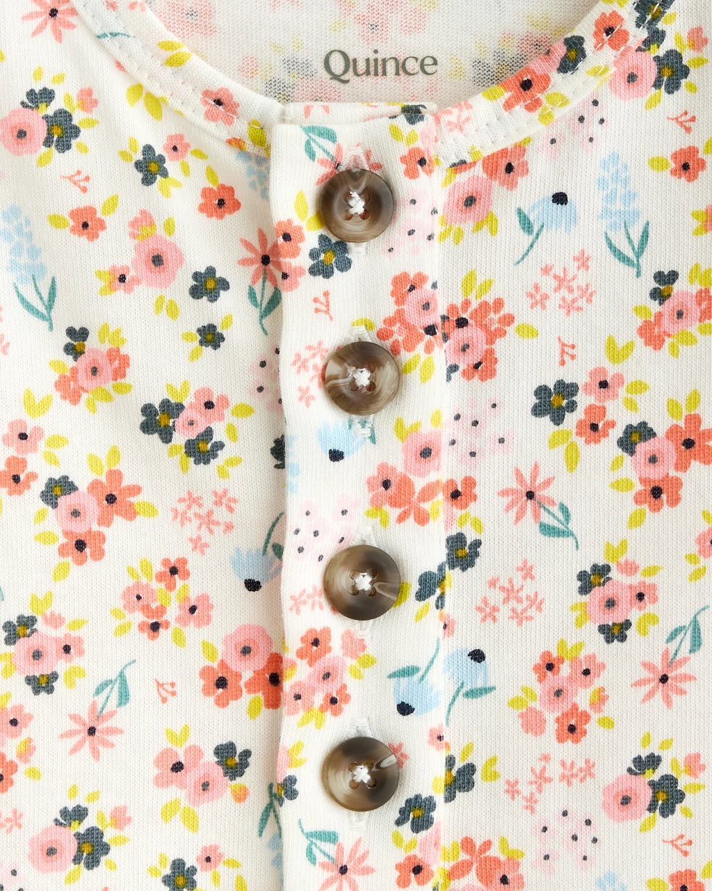 100% Organic Cotton Romper - 2T / Multi Floral