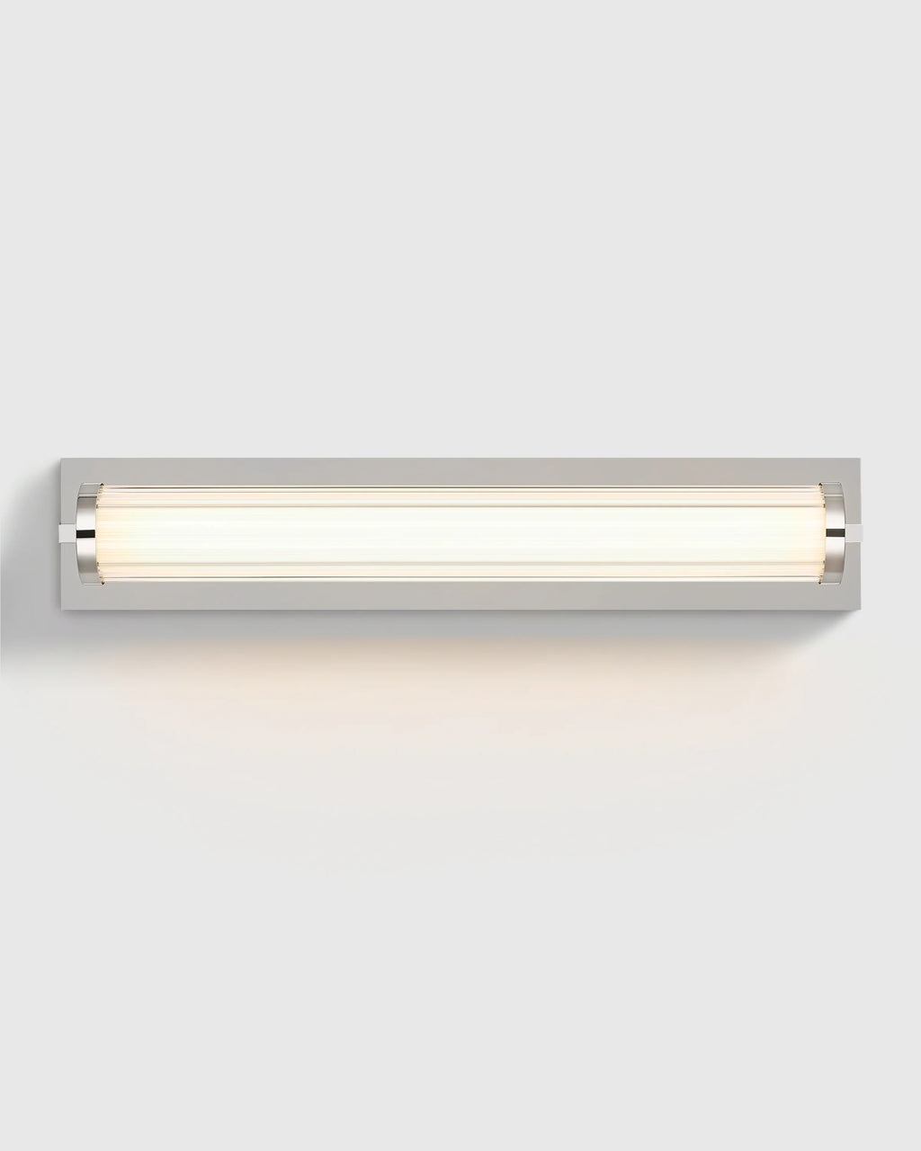 Ribbed Steel LED Vanity Sconce - 22" / Brass