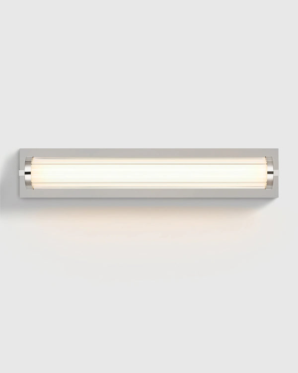 Ribbed Steel LED Vanity Sconce - 22" / Brass