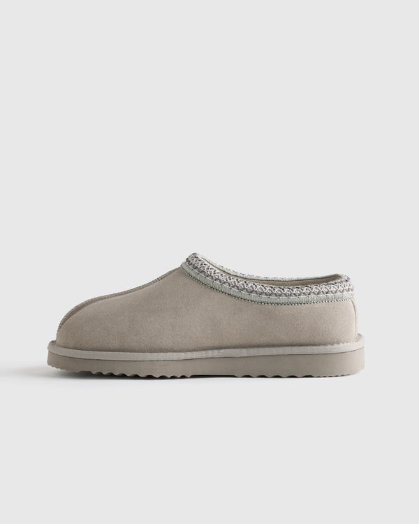 Men's Australian Shearling Clog Slipper - 7 / Pecan