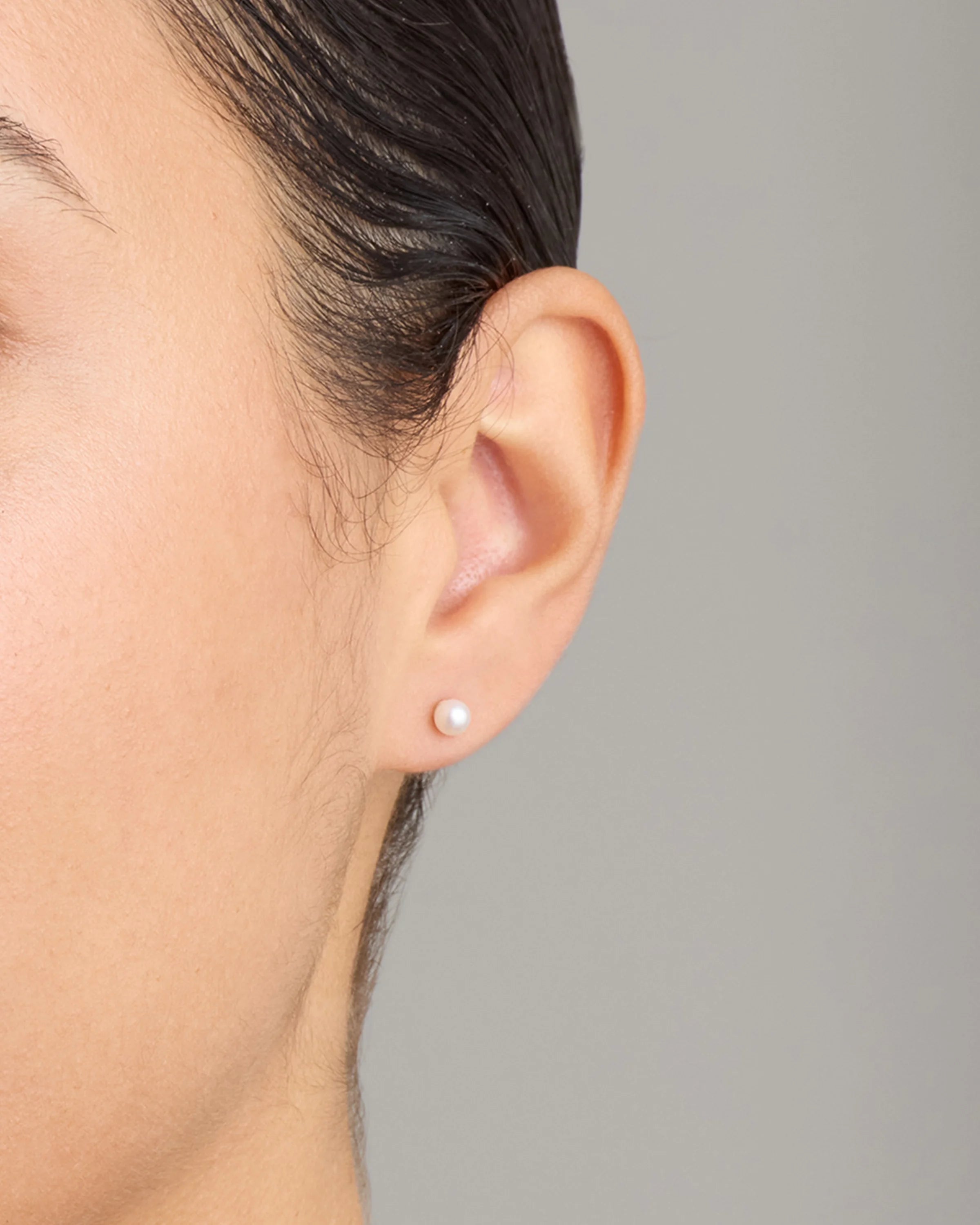 14K Gold Freshwater Cultured Pearl Studs - One Size / Yellow Gold Secondary image