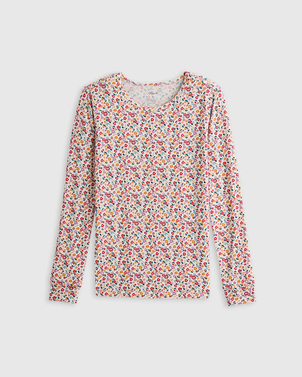 Bamboo Long Sleeve and Pant Pajama Set - 6 / Wildflower Dreams