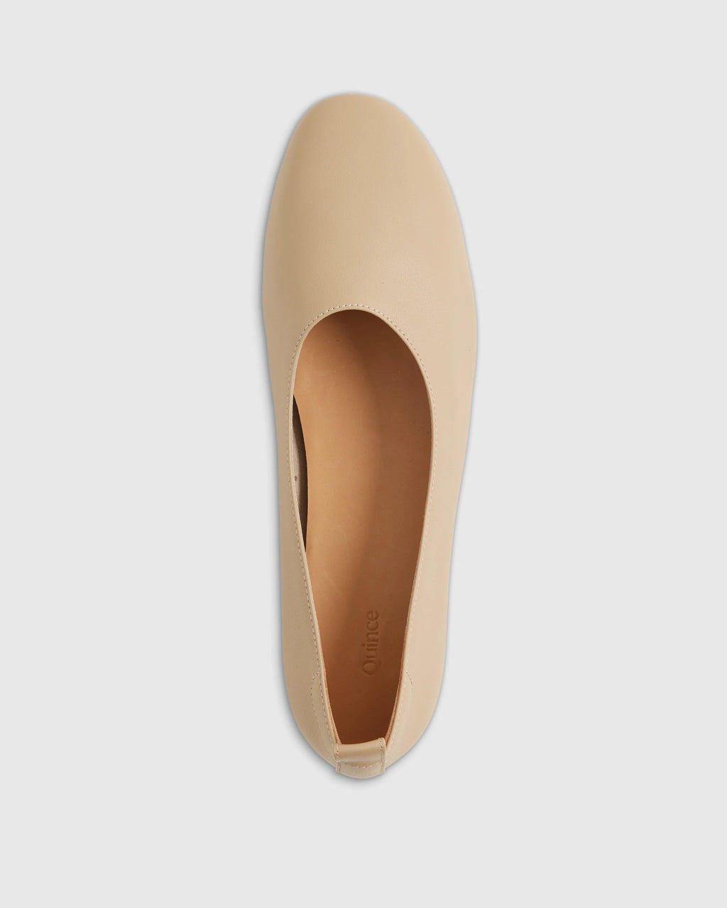 Italian Leather Glove Ballet Flat - 5 / Shell Pink