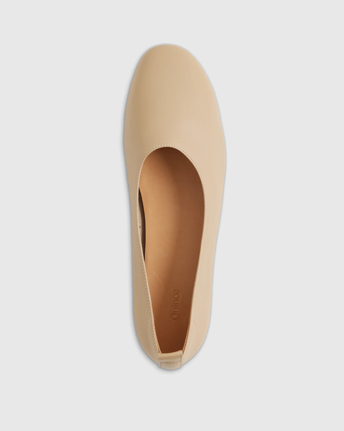 Italian Leather Glove Ballet Flat - 5 / Shell Pink