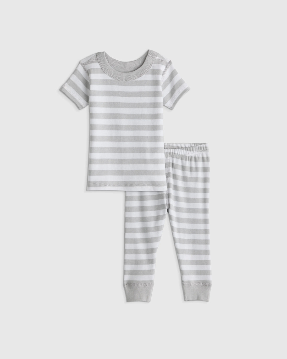 100% Organic Cotton Short Sleeve and Pant Pajama Set - 12-18M / Planets