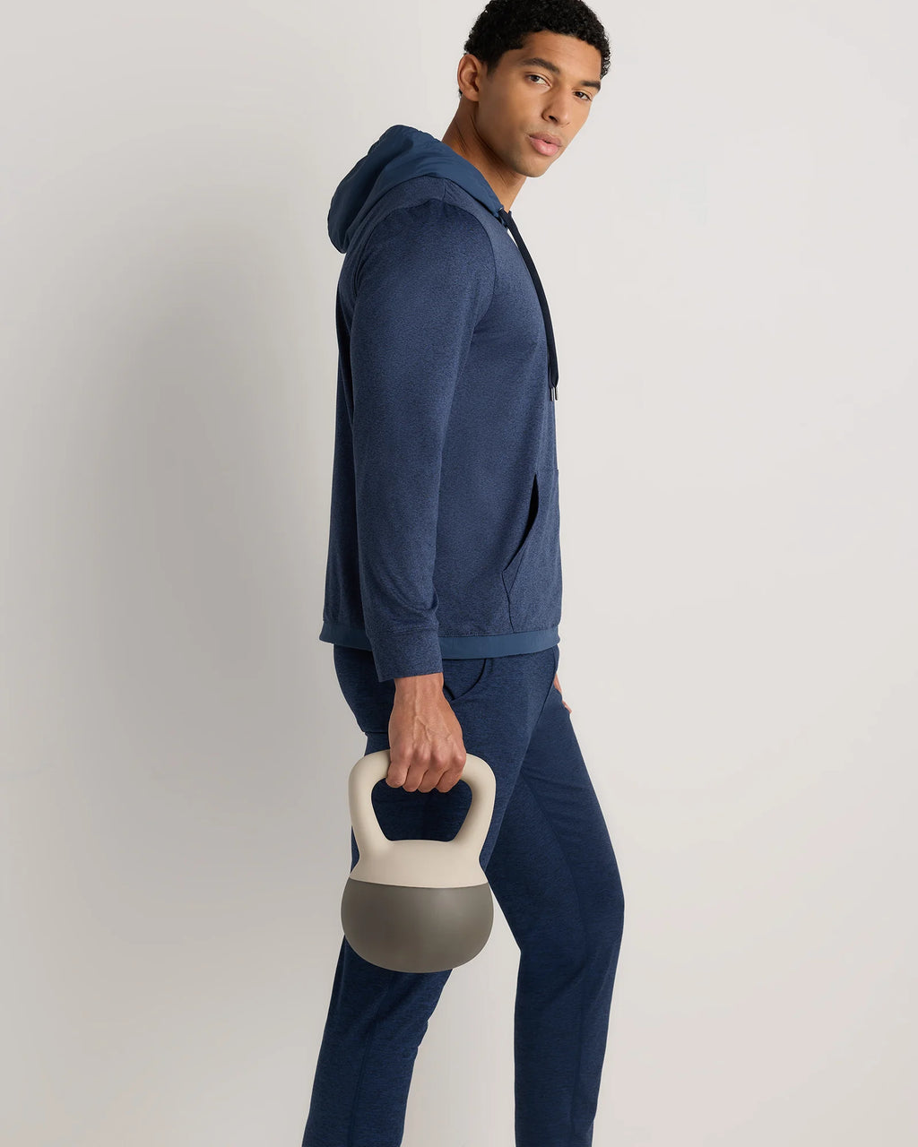 Flowknit Performance Hybrid Pullover Hoodie - S / Heather Green