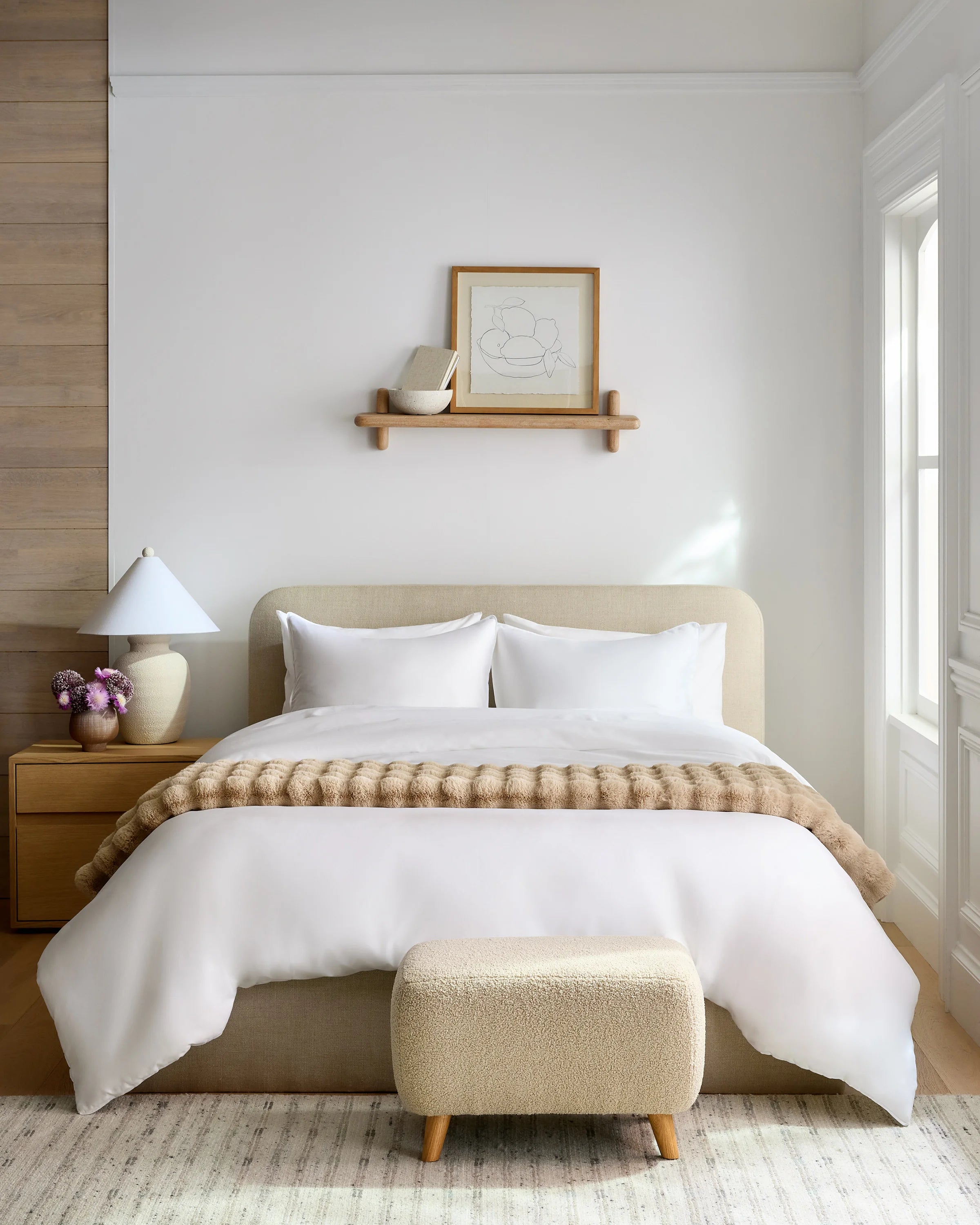 Organic Cotton Sateen Comforter Set - Twin / White Secondary image
