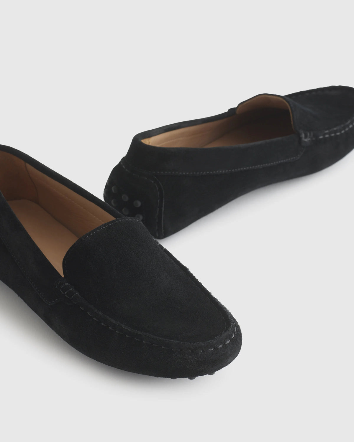 100% Suede Driver Loafer - 5 / Medium Brown