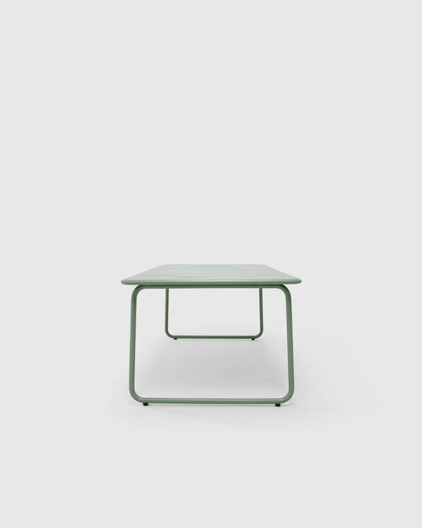 Powder-Coated Aluminum Outdoor Dining Set - One Size / Sage Green