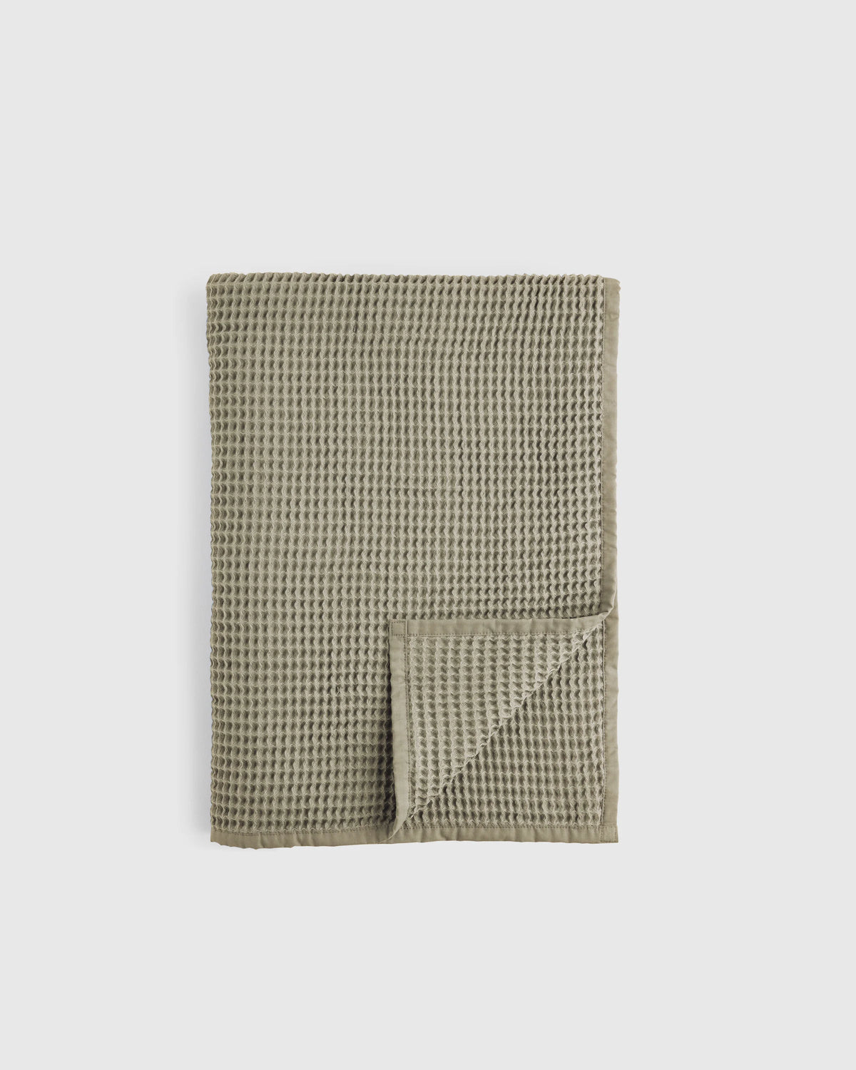 Organic Waffle Throw - 50x70 / Dried Sage Main image