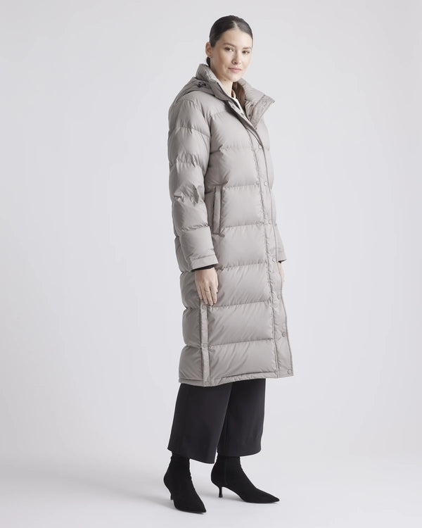 Responsible Down Long Puffer Jacket - XS / Black