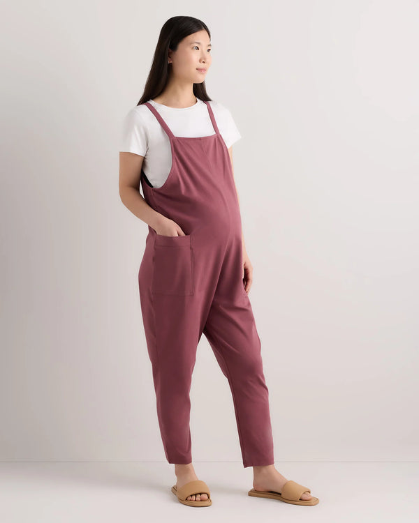 Organic Cotton Maternity Overalls - XS / Deep Navy