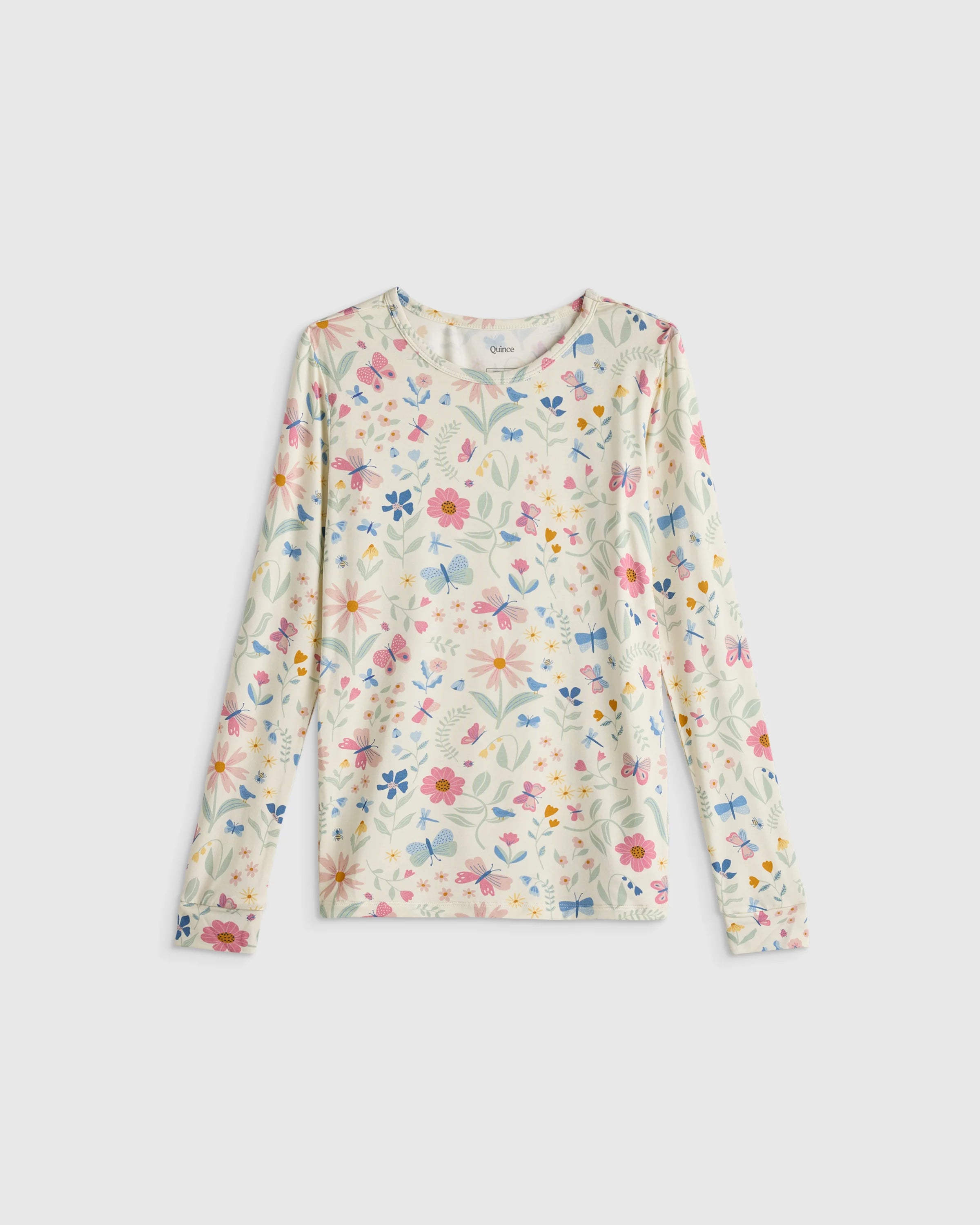 Bamboo Long Sleeve and Pant Pajama Set - 2T / Wildflower Dreams Secondary image