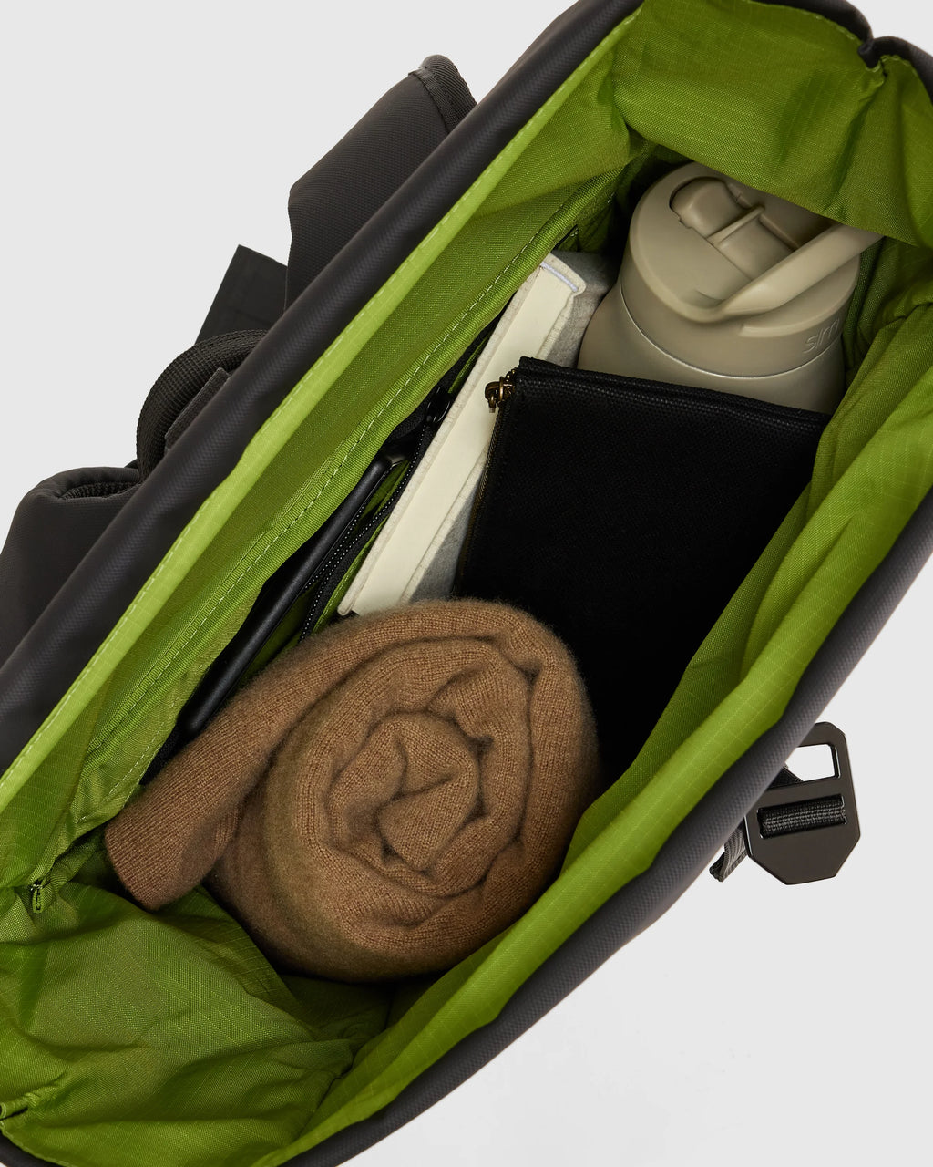 Weather Proof Roll-Top Backpack - One Size / Navy