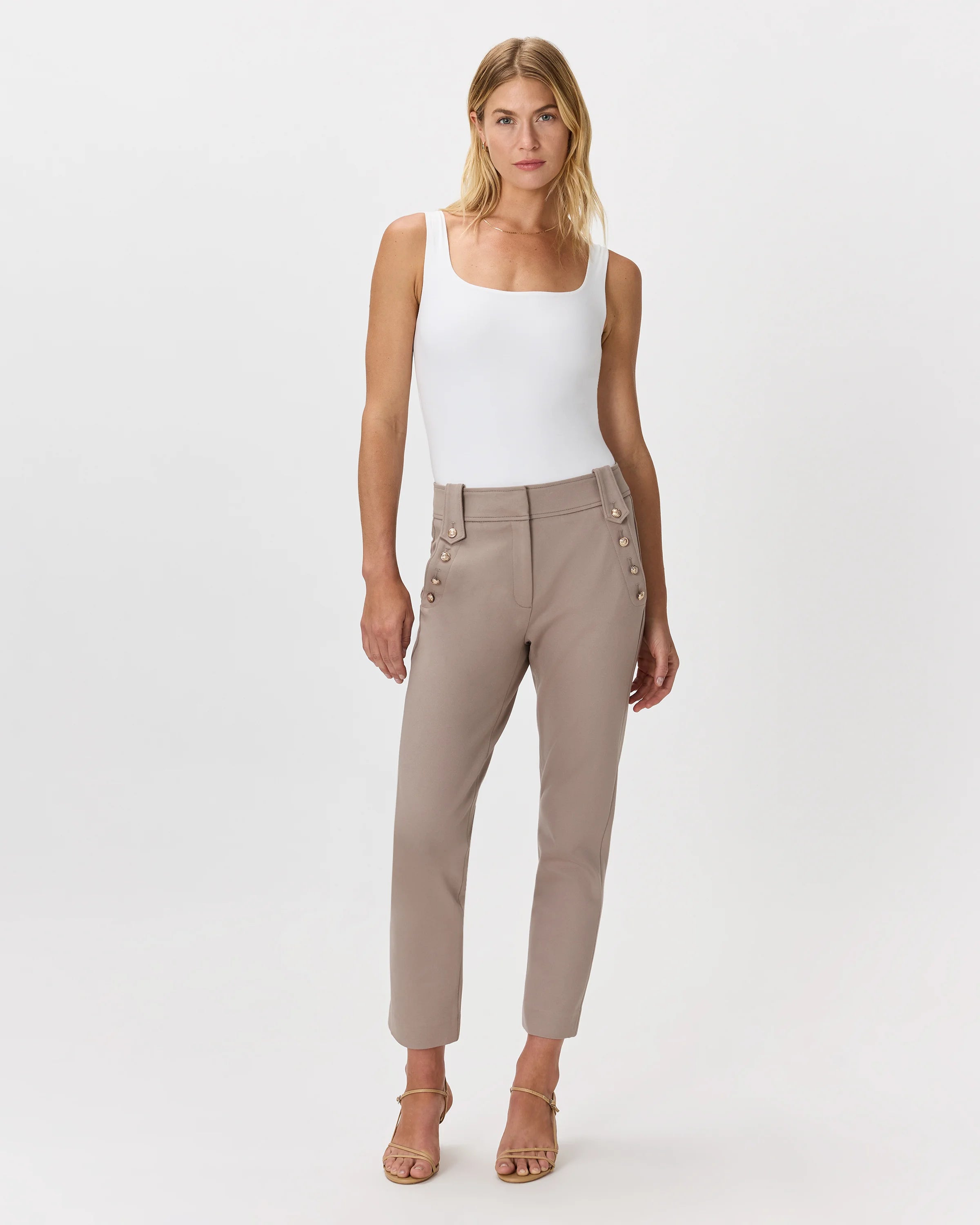 Ultra-Stretch Ponte Straight Leg Mariner Pants - XS / Morel Grey Secondary image