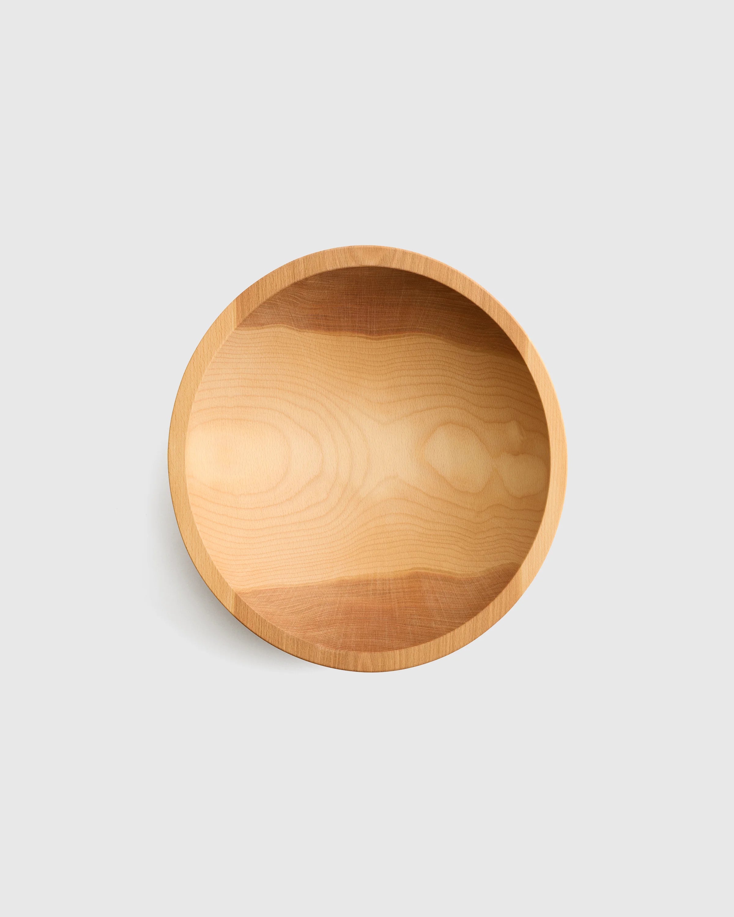 Handcrafted Wooden Serving Bowl, 12" - One Size / Beech Wood Secondary image