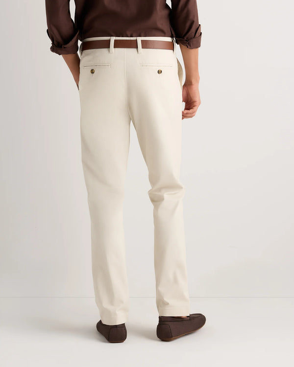 Organic Cotton Stretch Chino Pants - Slim - 30X30 / Stone