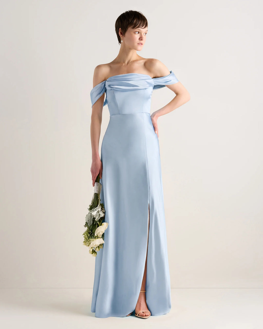 Aurora Stretch Satin Convertible Dress - 0 / Garden Sage Green