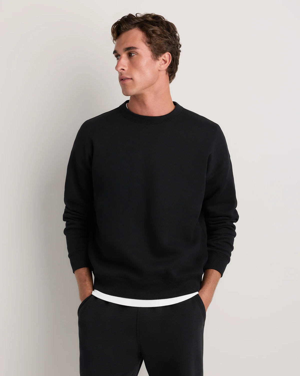 Everyday Fleece Crew - XS / Black Main image