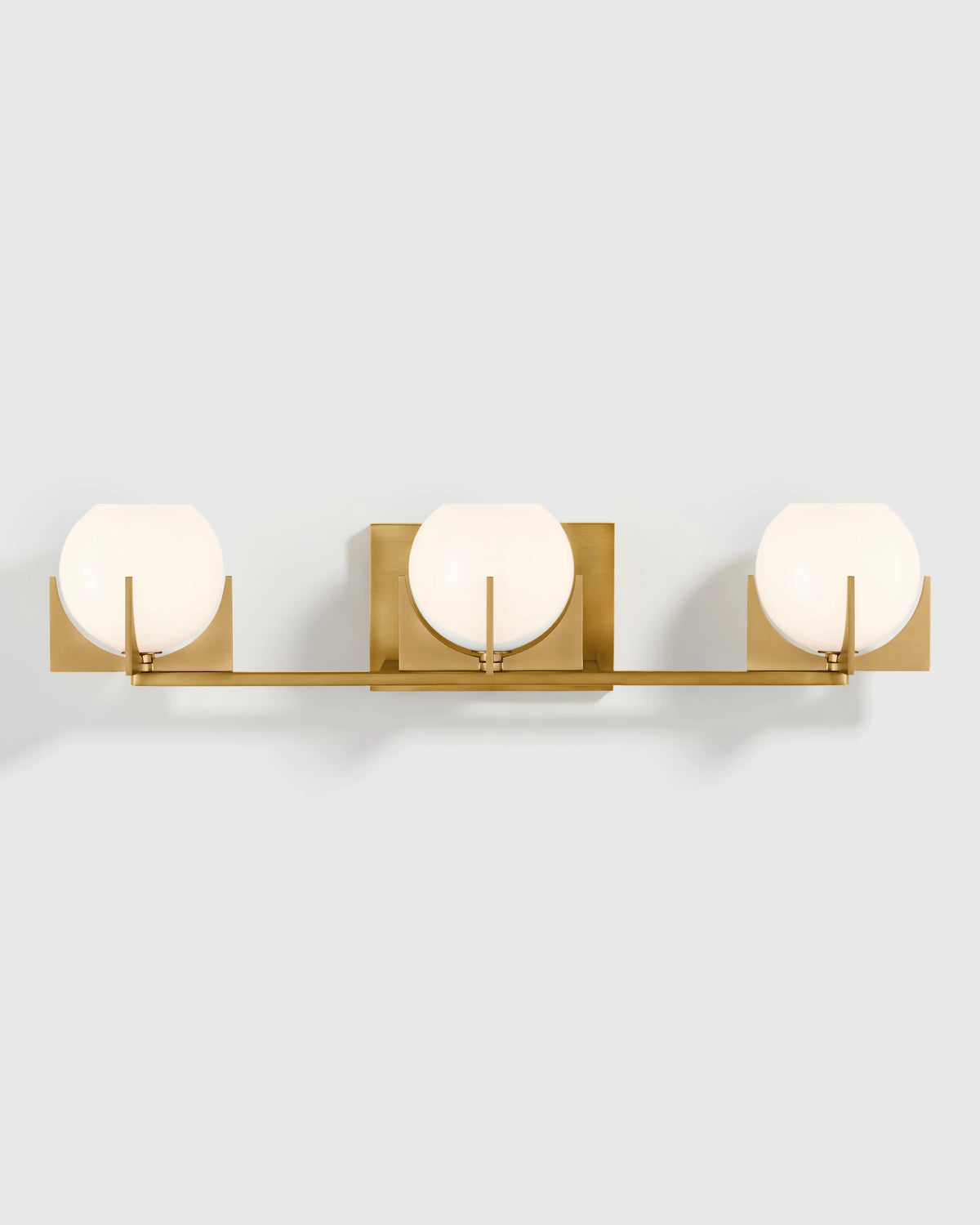 Deco Glass Globe Vanity Sconce - One Size / Brass Main image
