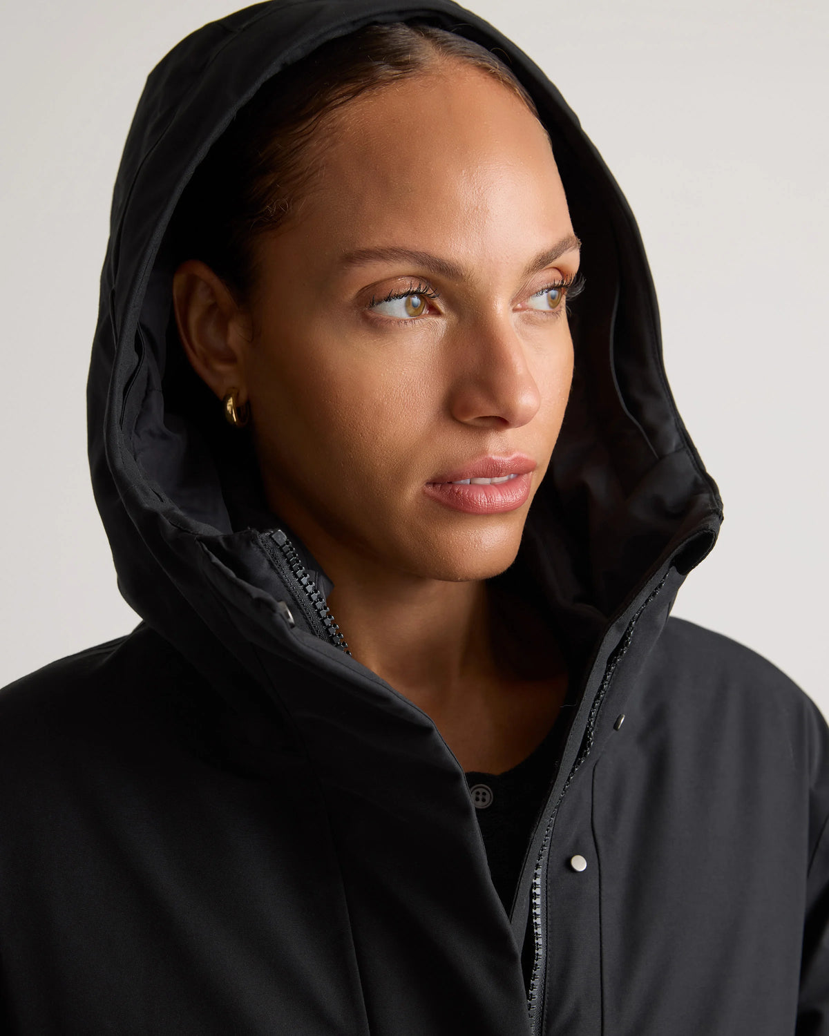 Responsible Down Hooded Long Parka - XS / Storm Blue