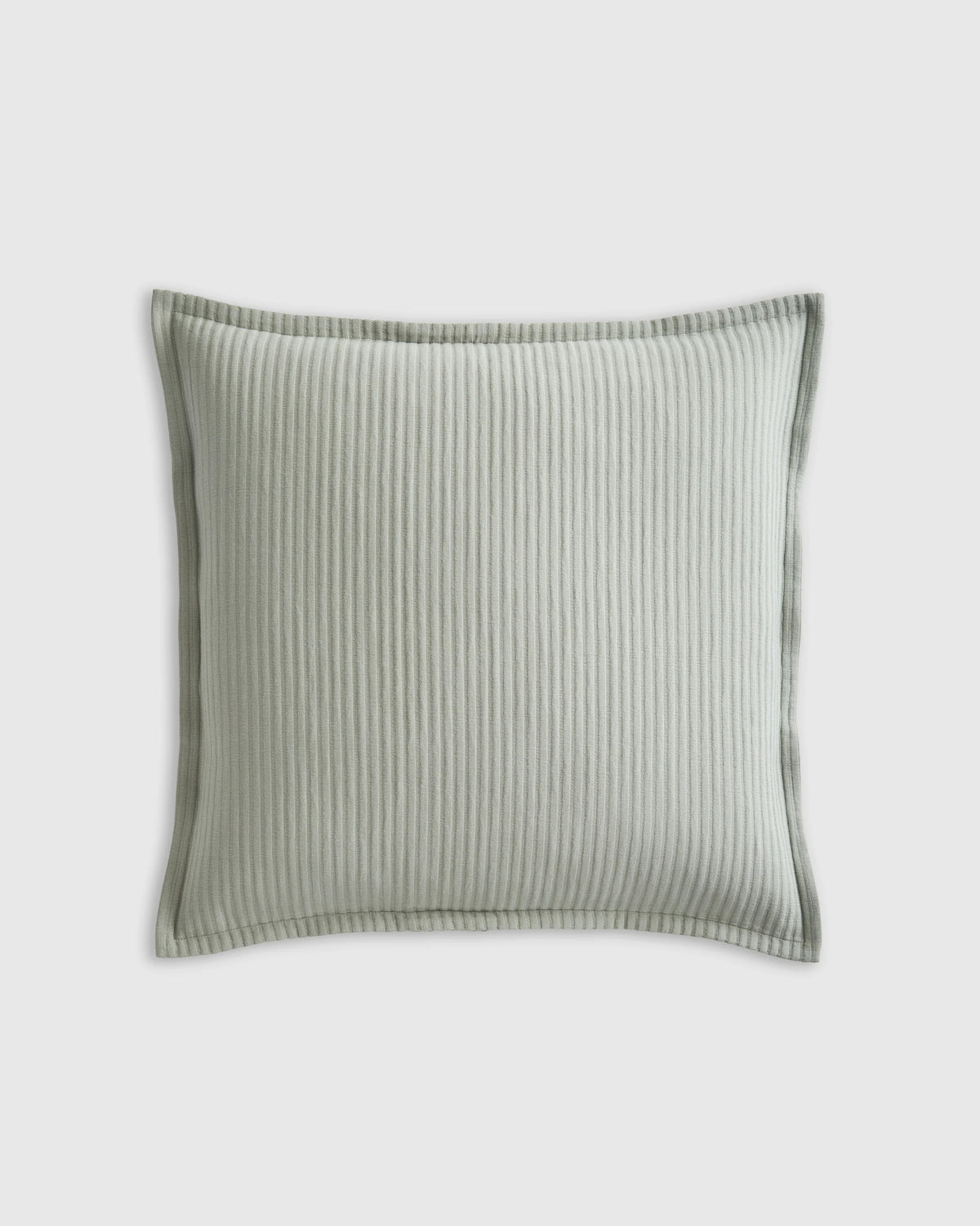 Organic Cotton Matelasse Euro Sham - Euro / Dried Sage Main image