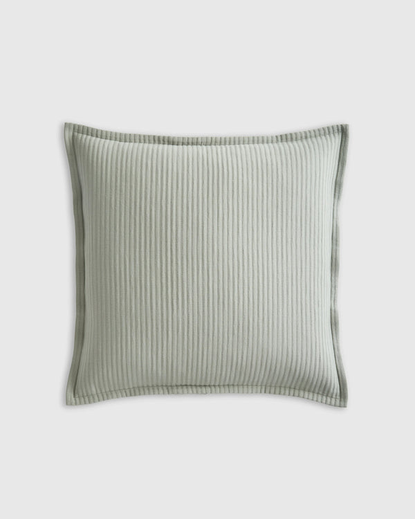 Organic Cotton Matelasse Euro Sham - Euro / Dried Sage