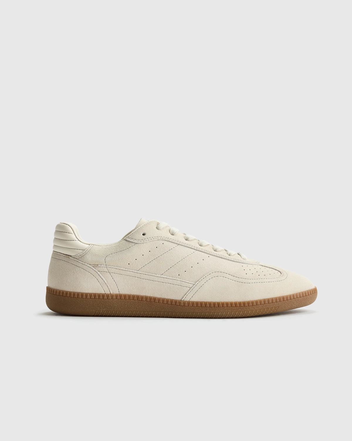 Italian Suede Gum Sole Sneaker - 5 / Birch Main image