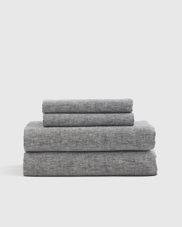 European Linen Chambray Sheet Set - Twin / Natural