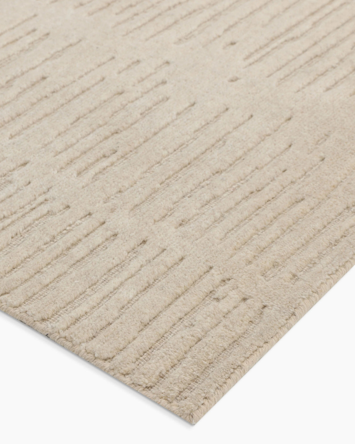 Cobble Hand-Loomed Wool Rug - 5' x 8' / Beige Main image