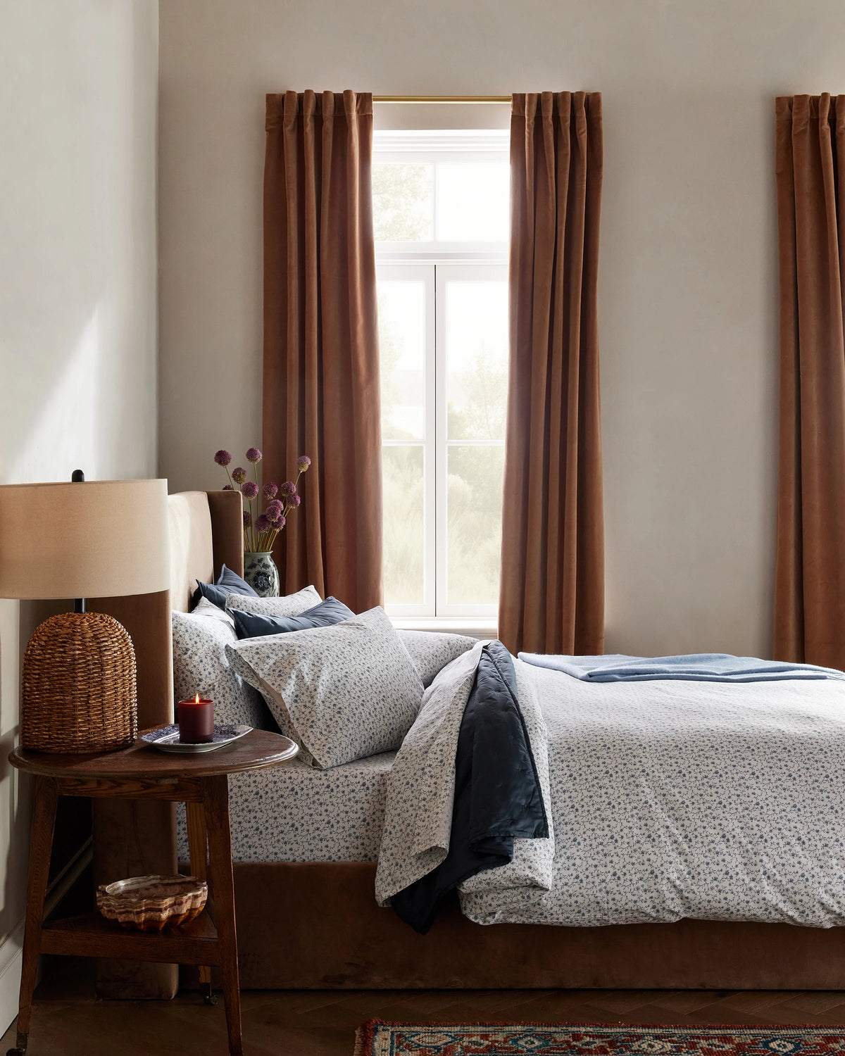 Organic Crisp Percale Deluxe Bedding Bundle - Twin / White