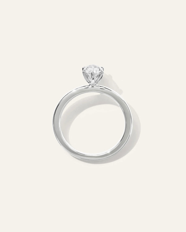Lab Grown Diamond Marquise Comfort Fit Engagement Ring - 1ct - 4 / Yellow Gold