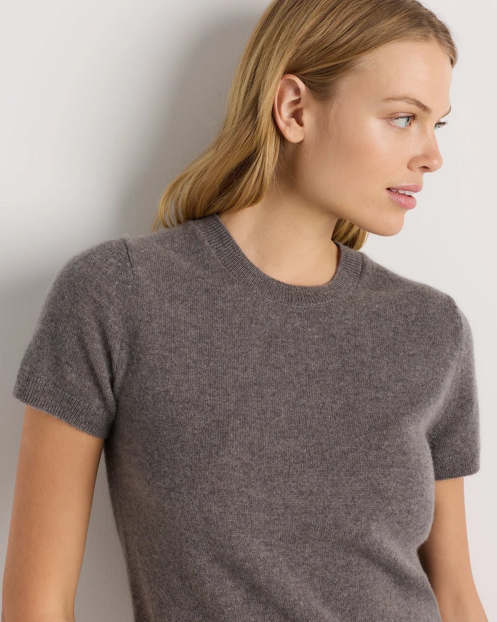 Mongolian Cashmere Tee - XS / Pale Custard Yellow