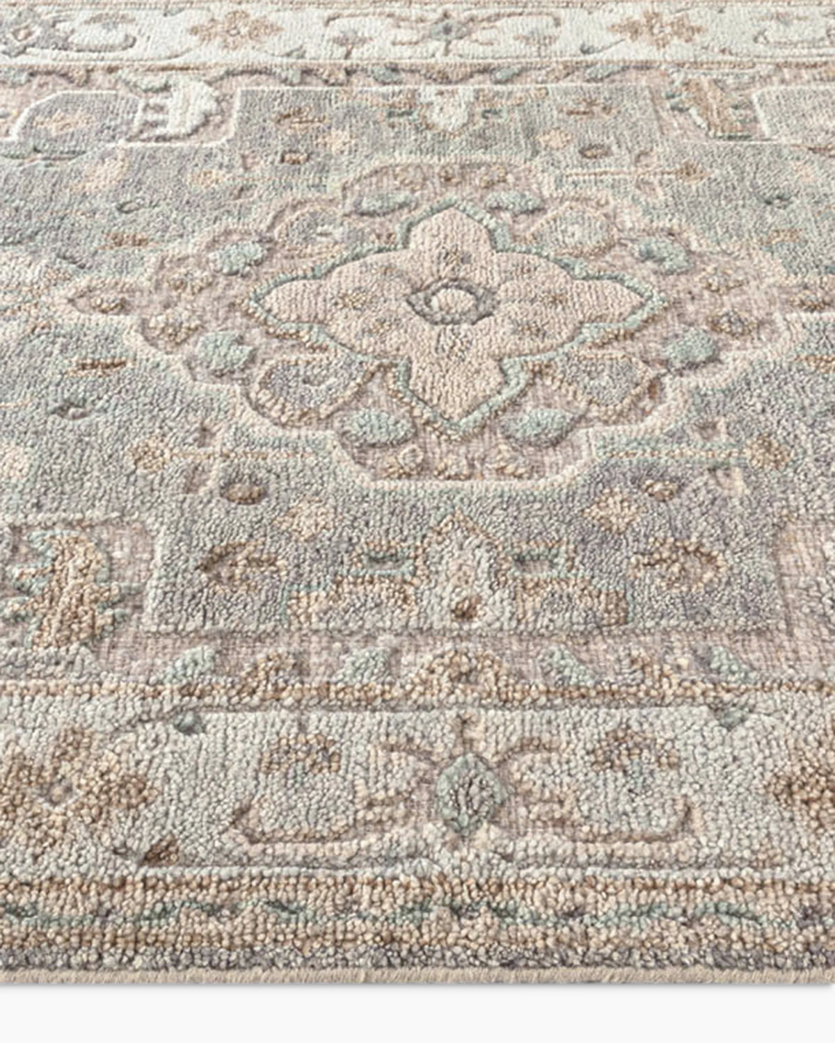 Callahan Hand-Knotted Wool Rug - 5' x 8' / Natural