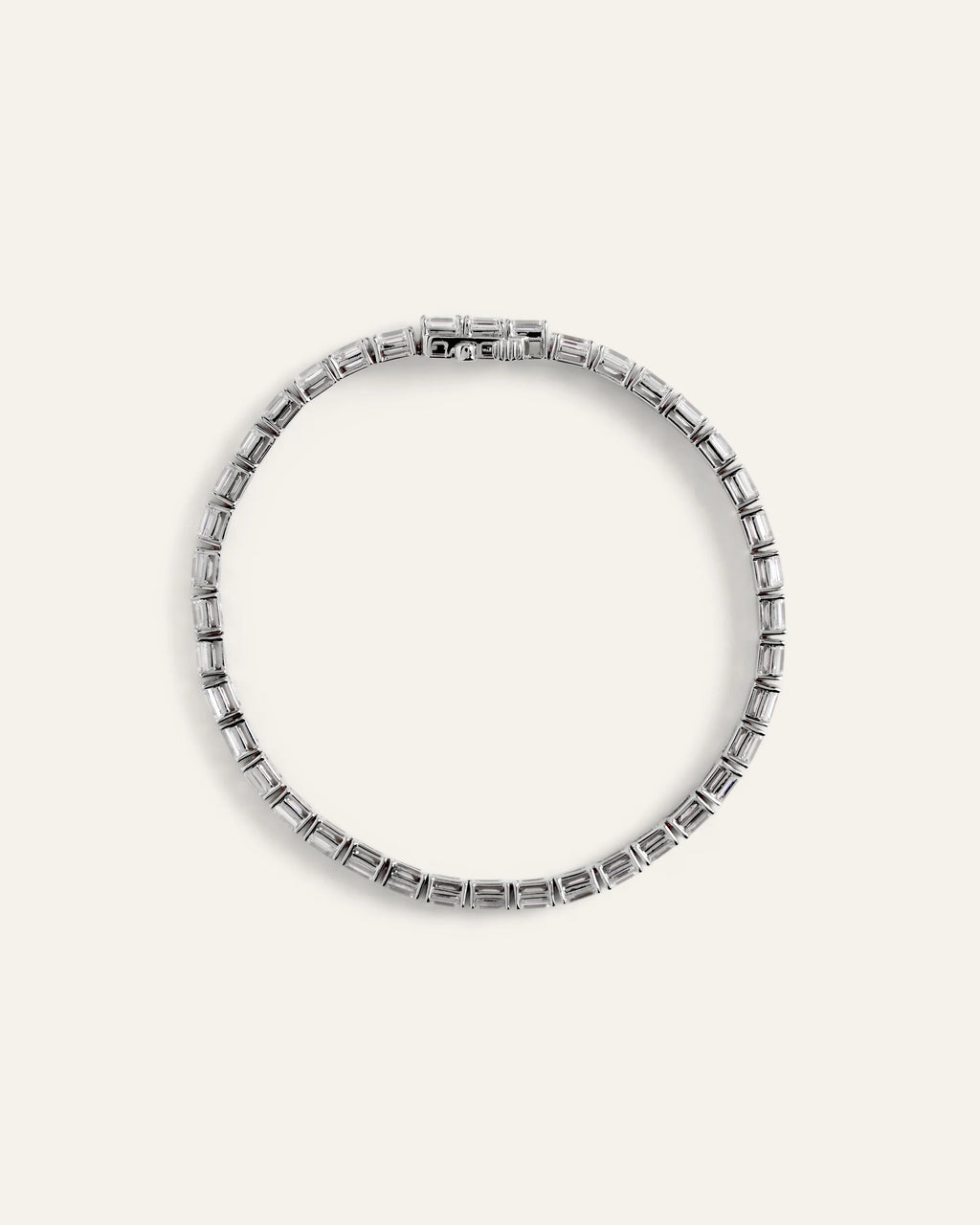 14K Gold Lab Grown Diamond East-West Emerald Tennis Bracelet - 10ctw - 6.5" / Yellow Gold