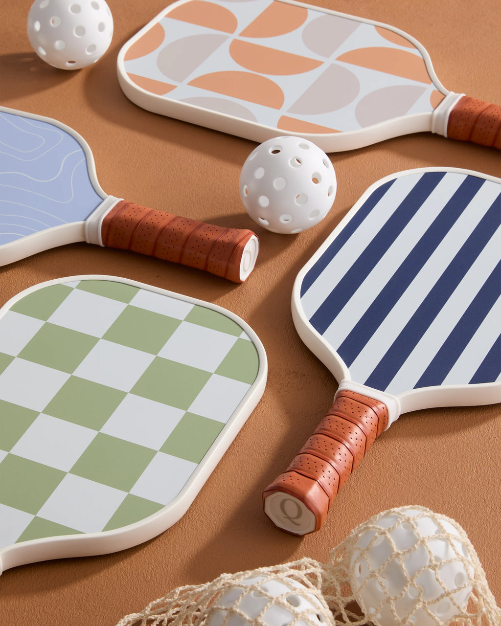 Two Paddle Pickleball Set - One Size / Sage/Cantaloupe
