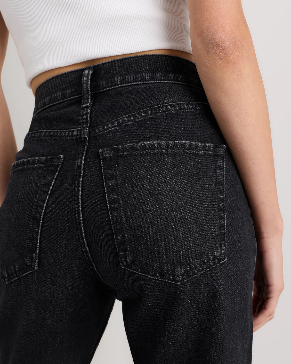 Bella Rigid Straight Jeans - 24 / Powder Blue Raw Hem