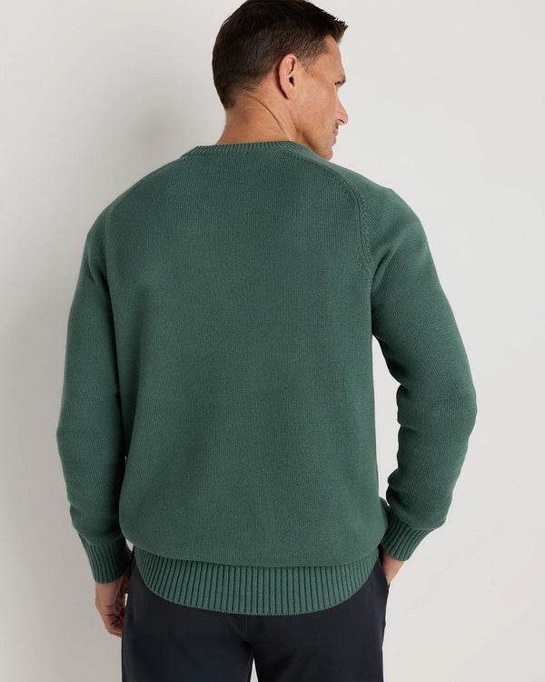 100% Organic Cotton Crewneck Sweater - S / Speckled Beige