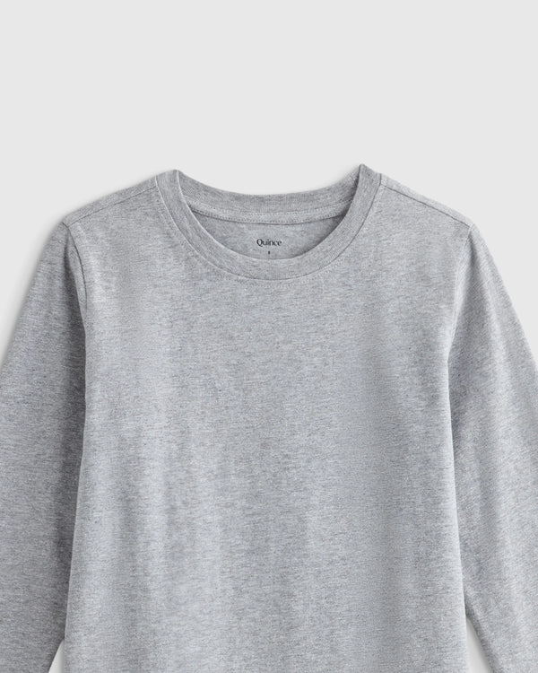 100% Organic Cotton Jersey Long Sleeve Tee - 6 / Dino Sketch