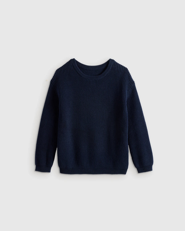 100% Organic Cotton Fisherman Tunic Sweater - 6 / Oatmeal